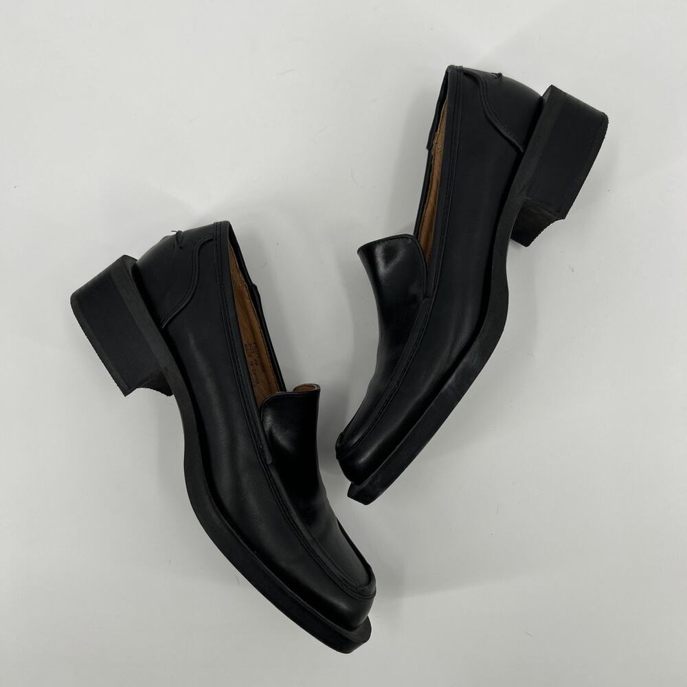Coconuts by Matisse Professor Loafers Womens Size 8 Black Leather Slip On Preppy